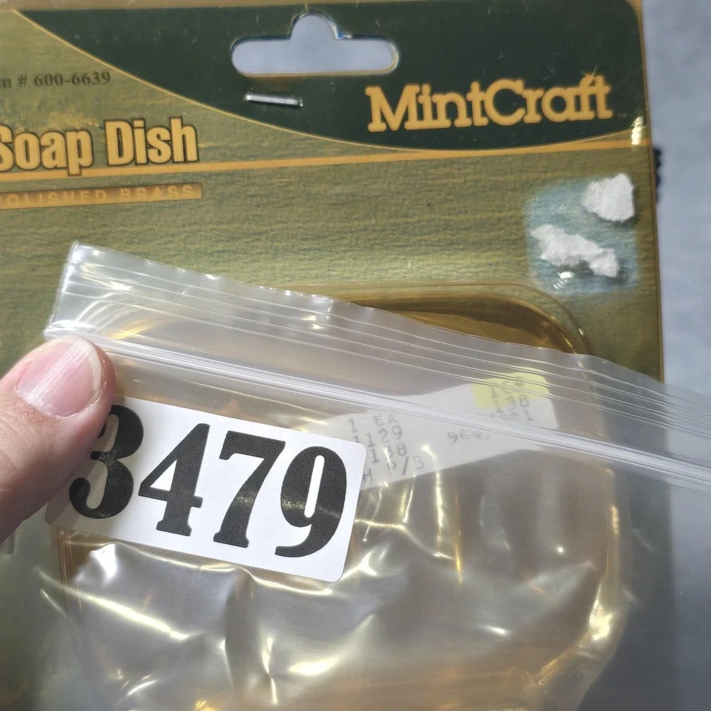Vintage MintCraft Soap Dish Polished Brass 600-6639 Bathroom Hardware Gold NOS